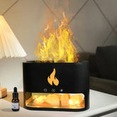 Ampliar la imagen con el cursor Humidificador difusor ambientador con piedras de sal y efecto llamas 250ml